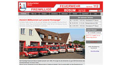 Desktop Screenshot of feuerwehr-buesum.de