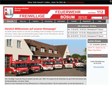 Tablet Screenshot of feuerwehr-buesum.de
